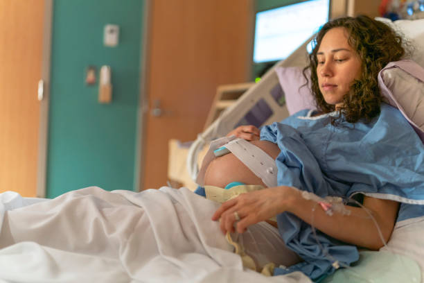 istock Ethnic Mama In Hospital Bed Ready For Labour And Delivery 1311182385