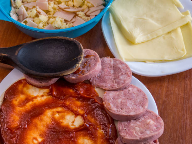 istock Ingredients of a homemade pizza 1311189657