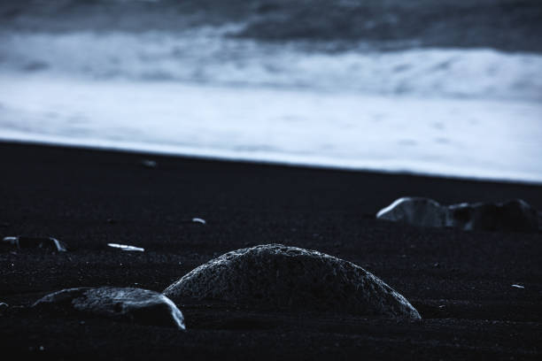 Reynisfjara Black Sand Beach, Vik, Iceland, North Atlantic Ocean