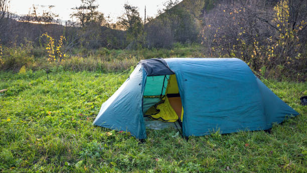 istock A blue tourist tent 1311191199