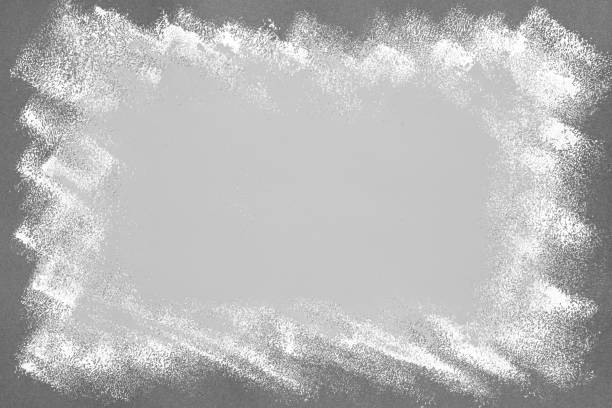 istock paint roller brush strokes on dark grey background. hand painted frame 1311205293