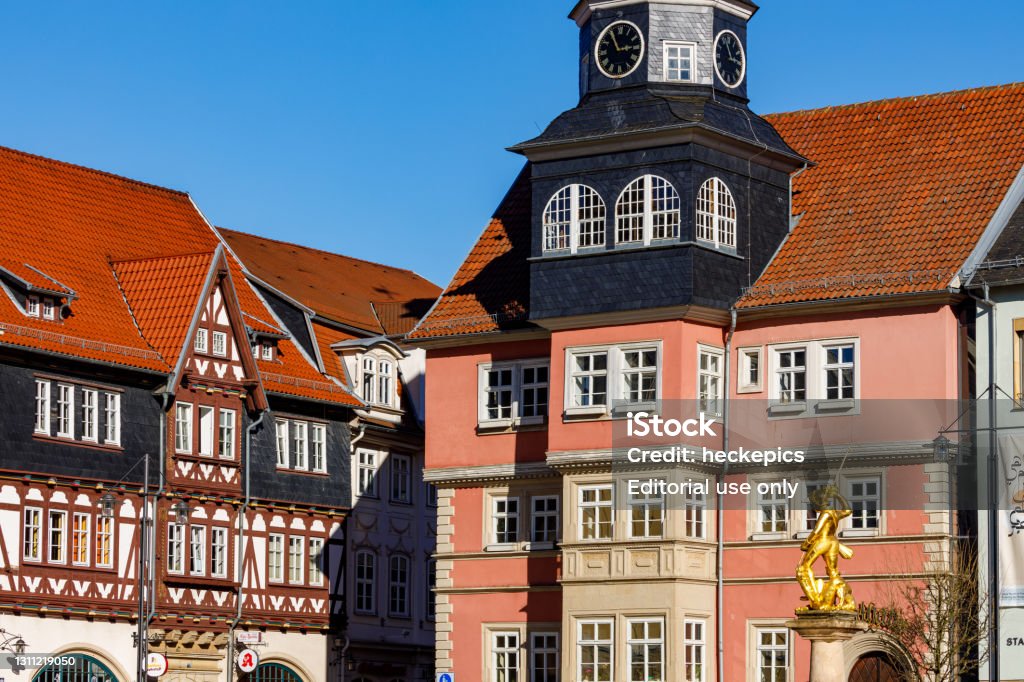 ドイツチューリンゲンのアイゼナハの歴史的な市庁舎 アイゼナッハのストックフォトや画像を多数ご用意 アイゼナッハ, カラー画像