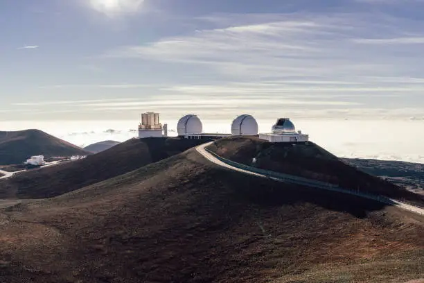 Telescopes at Mauna-Kea observatory