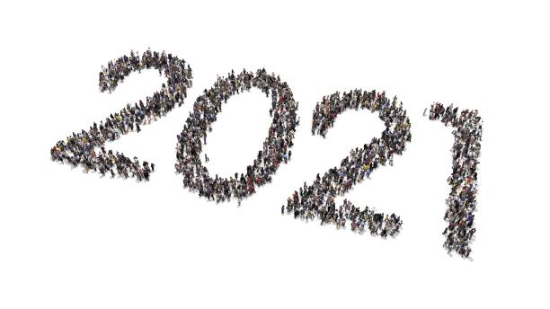 istock Crowd of people gather and form 2021 1311230937