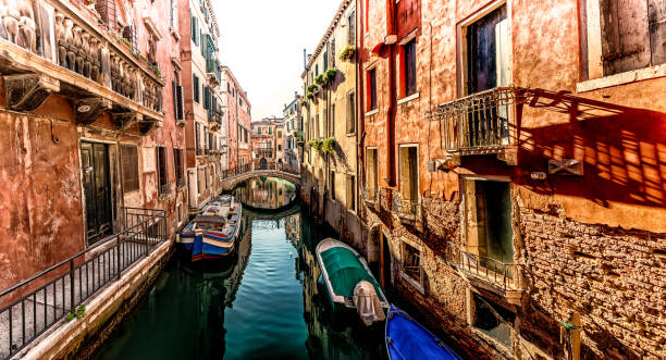 istock Wonderful Venice and its canals. Empty Venice. 1311231807