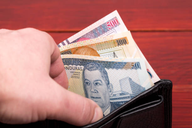 istock Honduran lempira in the black wallet 1311233512
