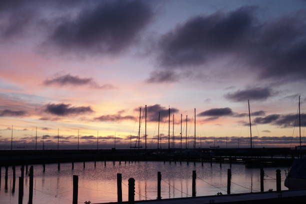 An early morning view of Oeresund in January