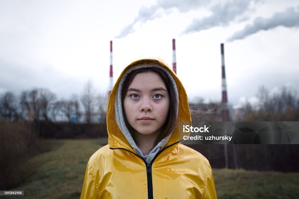 Teenager girl protesting climate change Teenager girl protesting climate change. Fridays for future Fridays for Future Stock Photo