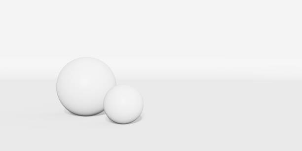 istock White ball floating on white background 3d illustration 1311250248