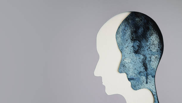 istock Mental Health Disorder Concept. Weak, Down Depressed Person. Negative Mood and Feeling. Layers of Paper Cut as Human Head presenting Depression Emotion Psychology inside 1311250471