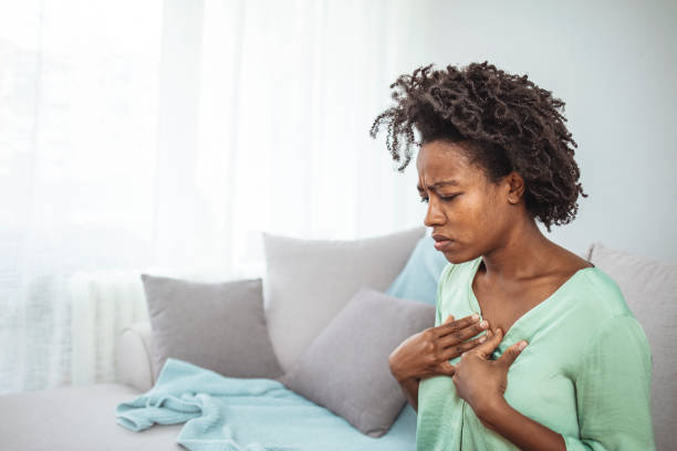 istock Pressure in the chest. 1311256393