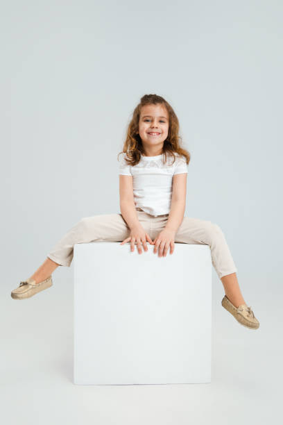 istock Pretty caucasian girl portrait isolated on white studio background with copyspace 1311258755