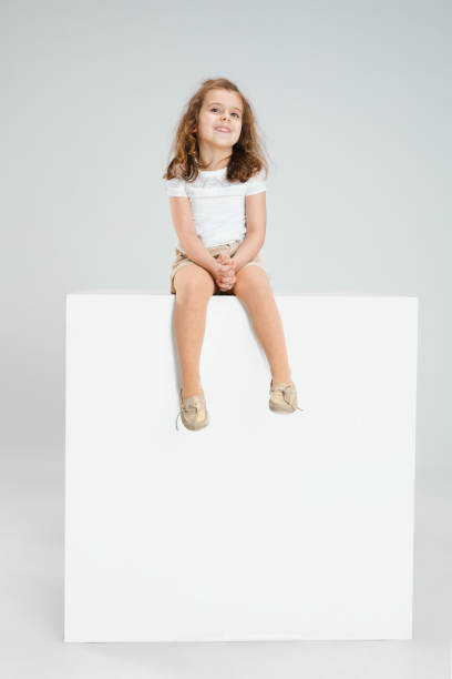 istock Pretty caucasian girl portrait isolated on white studio background with copyspace 1311258765