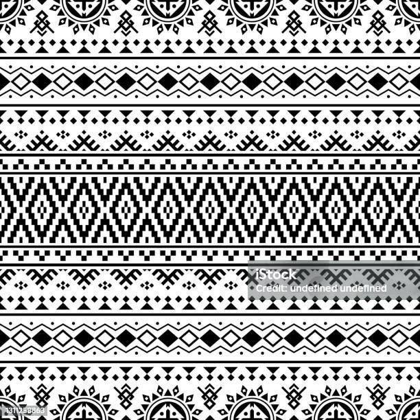 Aztec Texture Design Traditional Aztec Seamless Ethnic Pattern Texture Design Vector Stock ...