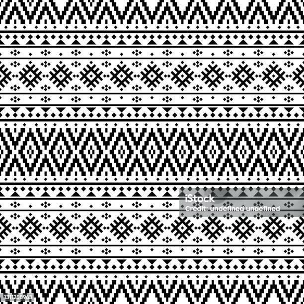 Aztec Texture Design Traditional Aztec Seamless Ethnic Pattern Texture Design Vector Stock ...