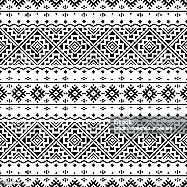 Aztec Texture Design Traditional Aztec Seamless Ethnic Pattern Texture Design Vector Stock ...