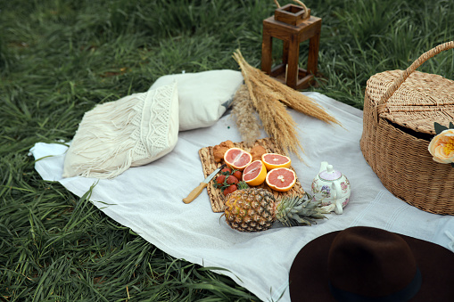 Health, Peaceful Life And Picnic Activity