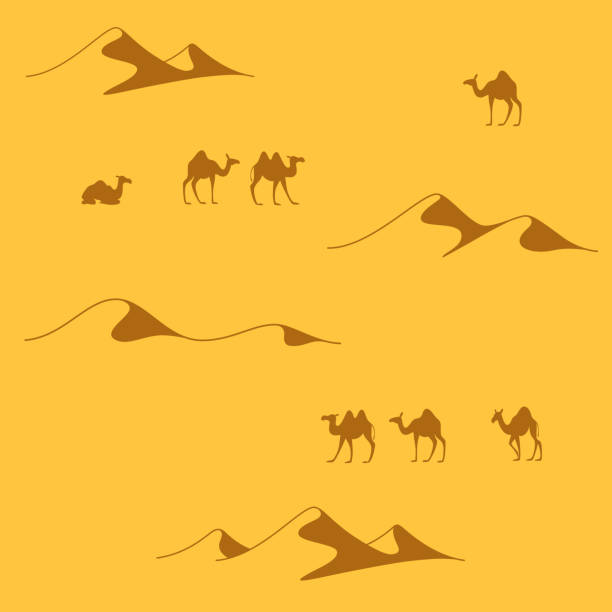 무늬 - backgrounds repetition sand desert stock illustrations