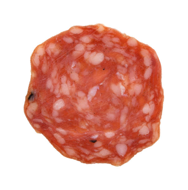 istock Slice of uncured soppressata dry salami 1311266452