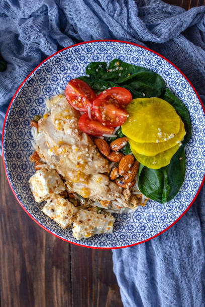 istock Fresh salad with chicken breast, arugula and tomato 1311269686