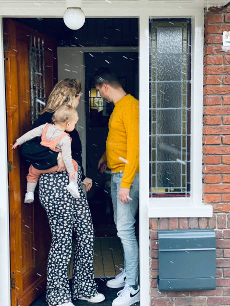 istock Young Dutch Family leaving home 1311277548