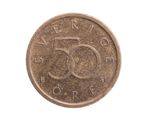 istock Sweden fifty ore coin on a white isolated background 1311278834