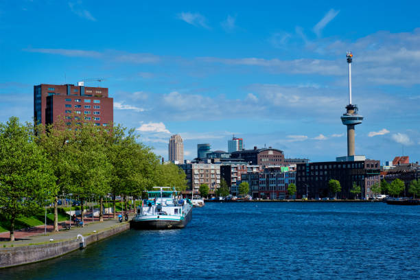 istock Rotterdam cityscape with Euromast observation tower 1311278890