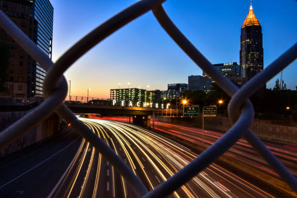 istock Highway traffic in Atlanta during Sunset 1311279514