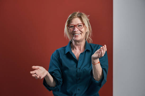 istock Happy senior woman portrait 1311281777