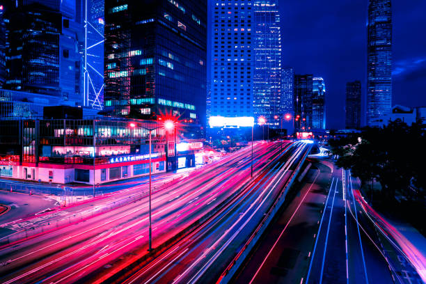 istock Hong Kong central district captured at night. 1311281782
