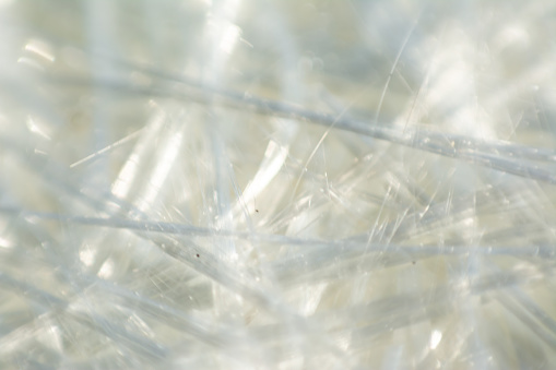 composites material of fiber glass macro close up