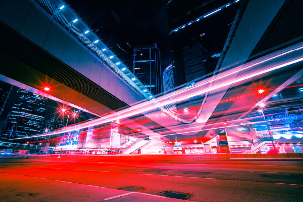 istock Hong Kong central district captured at night. 1311284775