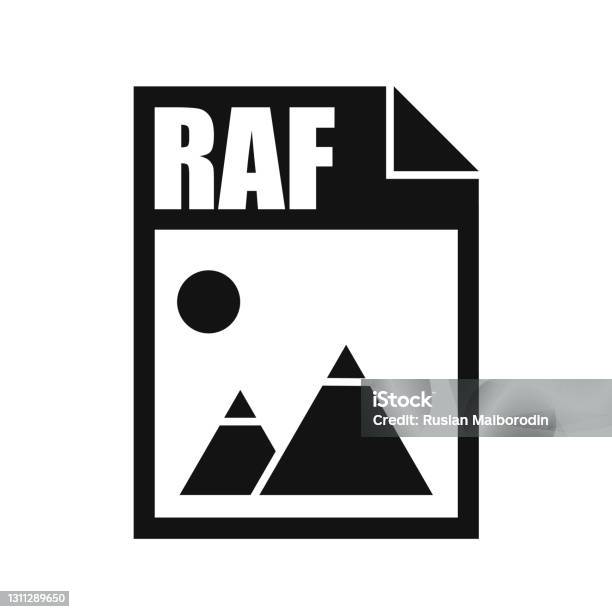 Icône De Fichier Raf Style Design Plat Vecteurs libres de droits et ...