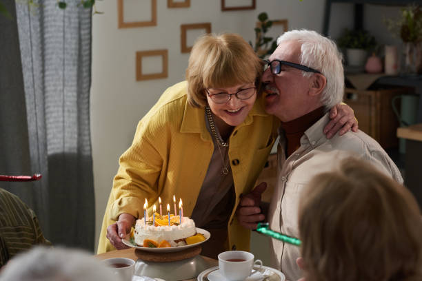 istock Senior couple celebrating anniversary 1311291500