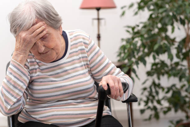istock Elderly woman having headache 1311291906