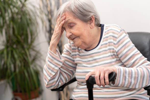 istock Elderly woman having headache 1311291960