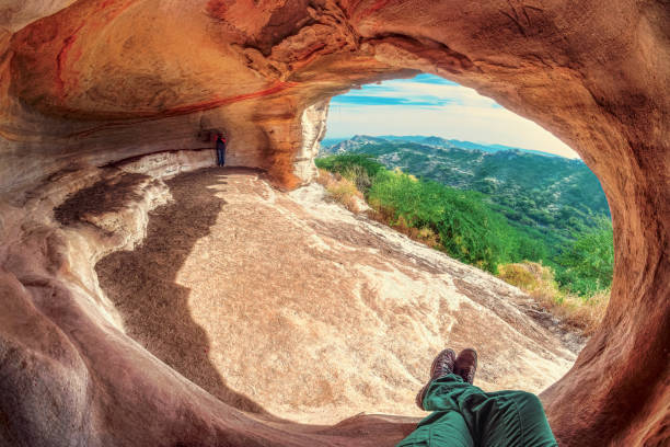 istock Ancient Bhuddhist Caves in Mountains 1311293223