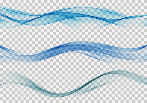 Abstract blue wave .Blue wave element