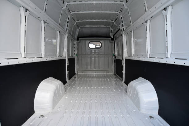 istock Cargo area of a large delivery van 1311294051