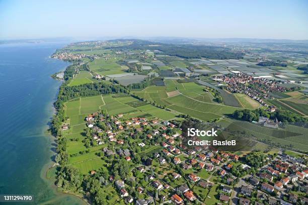 Landschaft Am Bodensee In Blickrichtung Immenstaad Stockfoto und mehr Bilder von Deutschland - Deutschland, Landschaft, Luftaufnahme