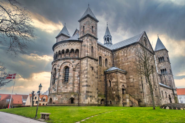 Viborg ancient cathedral in the middle of Denmark - fotografia de stock