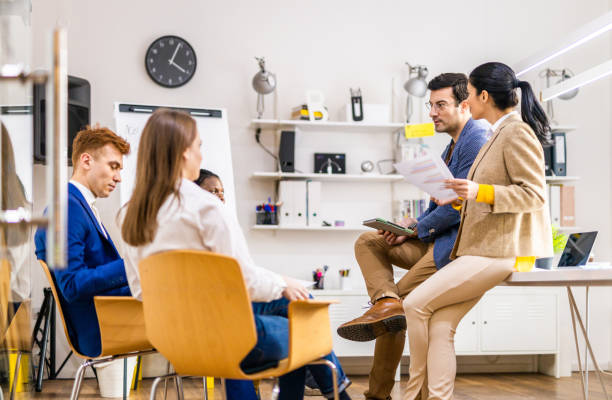 istock Business team working in a start-up office 1311302375