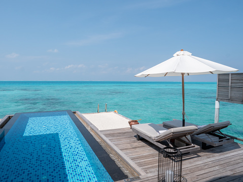 Luxury private villa in the Maldives Islands