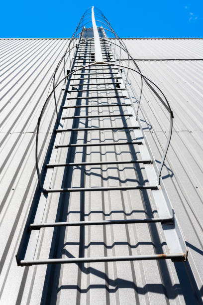 istock fire escape in a new modern building 1311314717