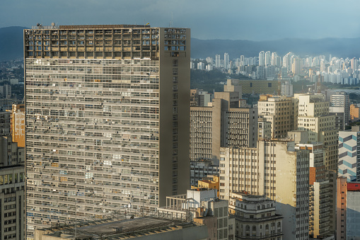 Aerial view of downtown Sao Paulo Buildings - Sao Paulo, Brazil