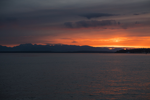 Elliott Bay sunset.