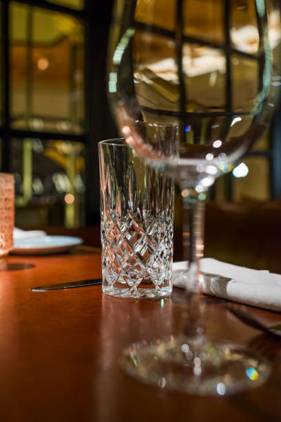 istock Glass glasses on the table 1311326564