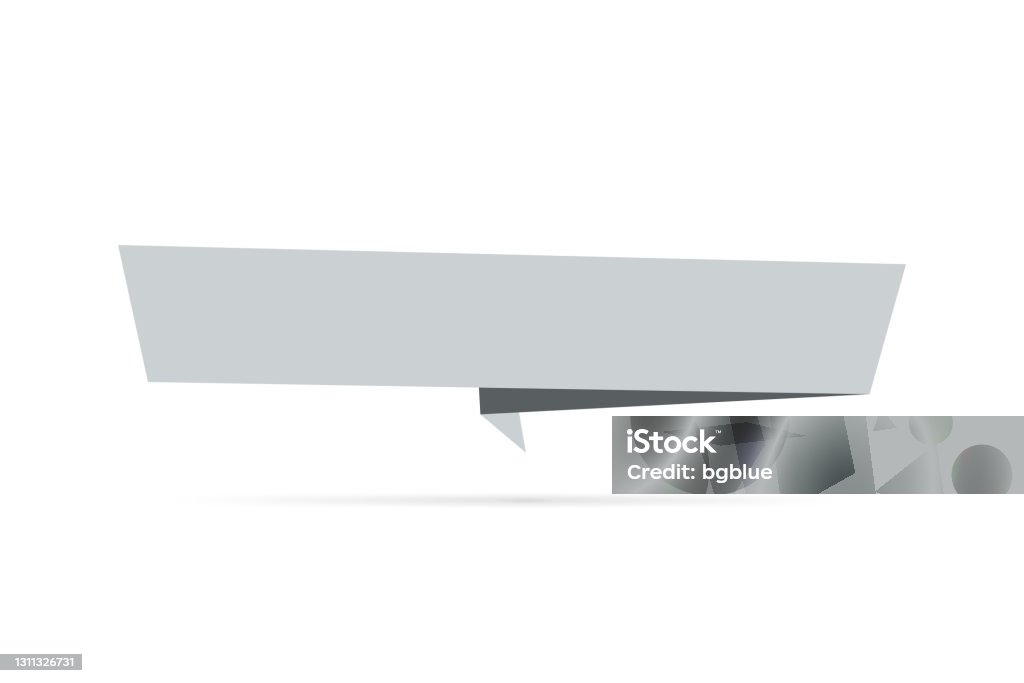 Gray Vector Banner Gray Banner Design Element On White Background Stock Illustration ...