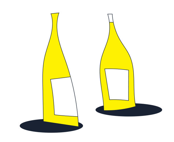 koncepcja projektu butelek wina - white background ideas food and drink lifestyles stock illustrations