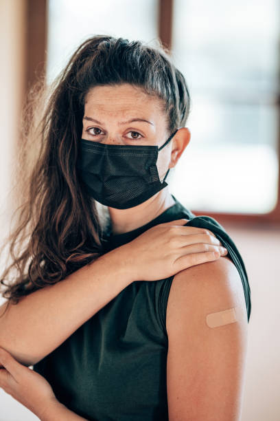istock showing the arm after the vaccine shoot 1311329442